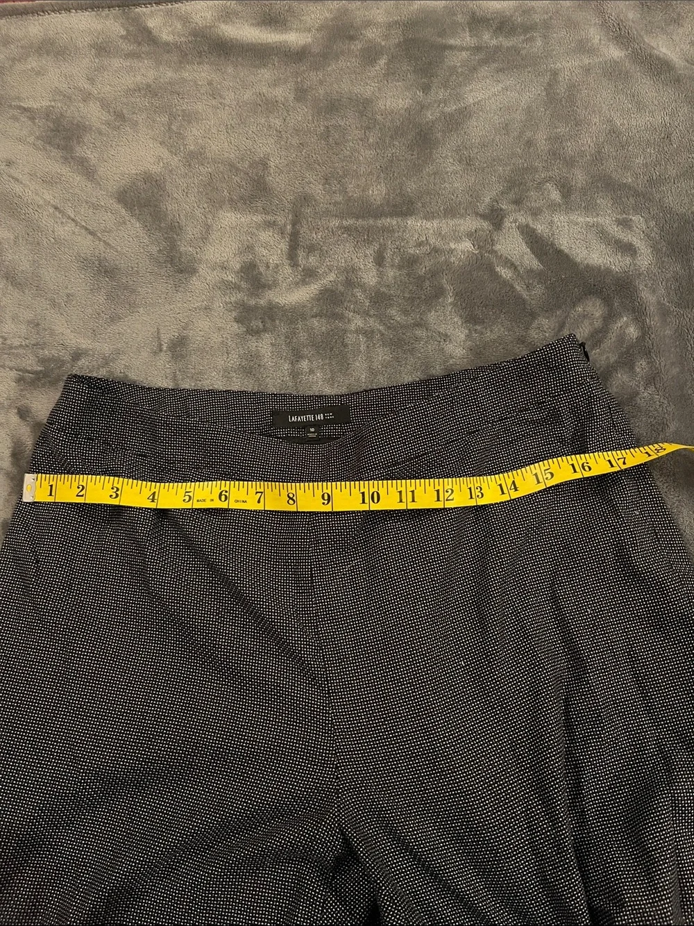 Lafayette 148 New York Microdot wool and silk Dress Pants